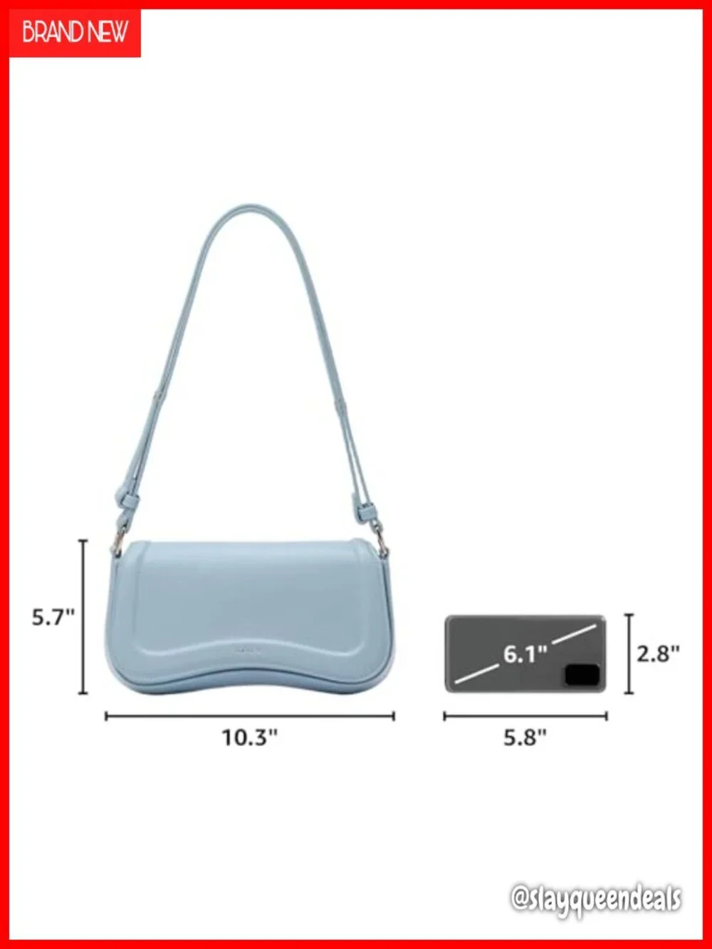 Waterproof Leather Small Hobo Handbag Women Trendy Crossbody Purse Clutch